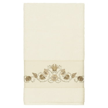 Austin Horn En Vogue Austin Horn Envogue Stanton Gimp White 3 piece Decorative Embellished Towel Set,White Austin Horn En Vogue Austin Horn Envogue Stanton Gimp White 3 piece Decorative Embellished Towel Set,White